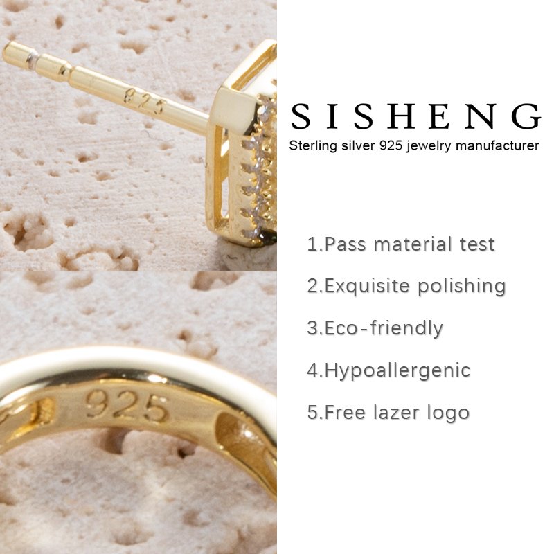 Custom Silver 925 Jewellery Sterling Bold Gold Statement Edie Ear Cuffs Earrings For Women Jewelry