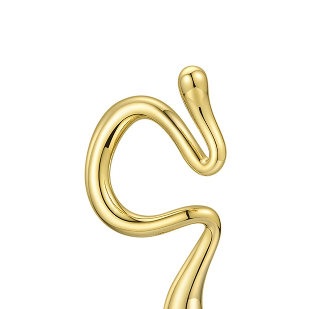 Environmental Brass Ear Clip on Earrings High Quality 18K Gold Plated Minimalist Jewelry For Women Gift Party E191078