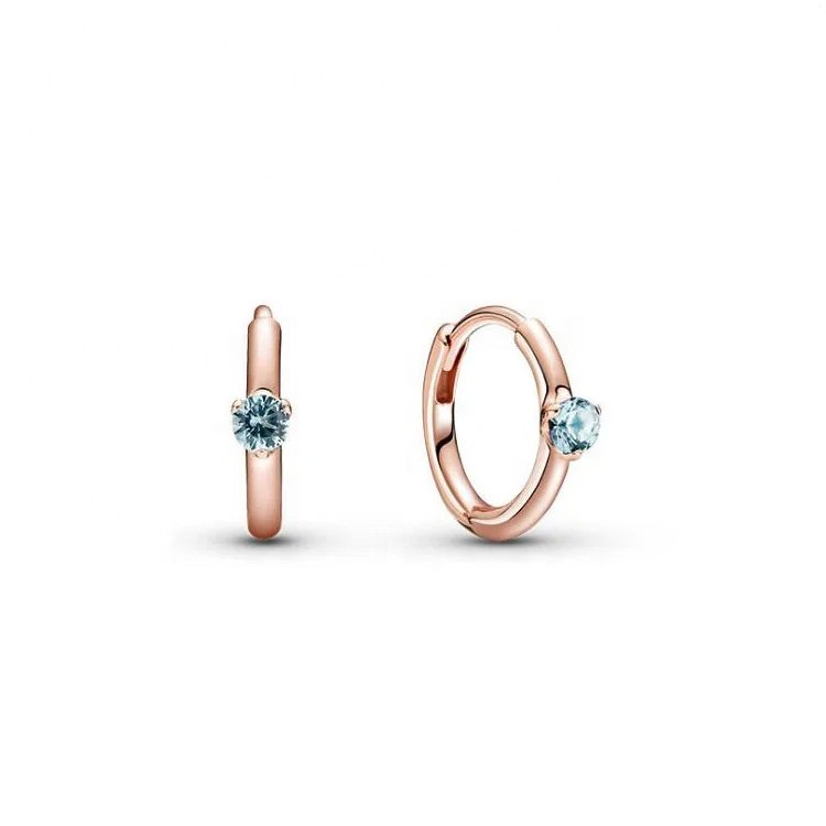New Classic 925 iPandora Pure Silver Exquisite and dazzling Heart shaped Double Round Earrings Charming Jewelry Birthday Gift