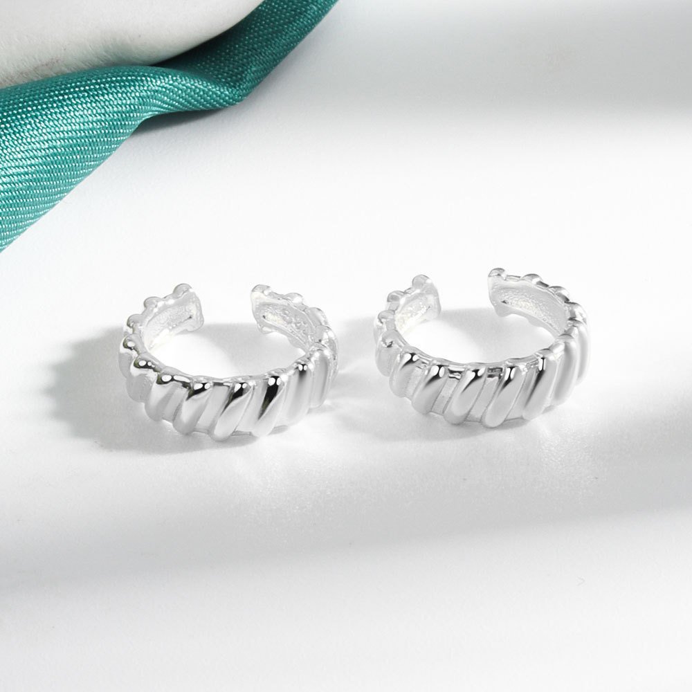 Vintage Fashion Jewelry Ear Cuff Clip On Stud Drop Earrings Non-Piercing Bone C-shaped Without Puncture Minimalist Earrings