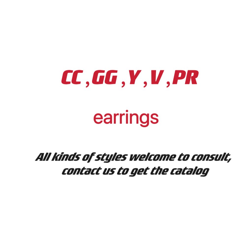 European and American high jewelry pearl letters retro fashion personality earrings 925 sterling silver cc earrings