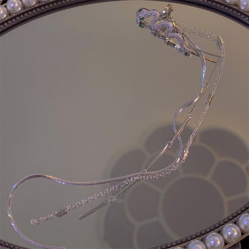 1 Piece No Piercing Earring Clips Fine Jewelry Tassel Snake Cuff Earring