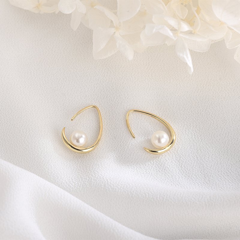 Jewelry Earrings Water Drop Cuff Pearl Earring