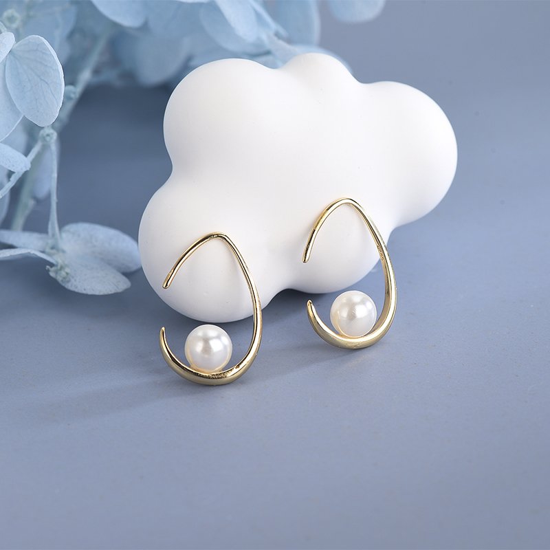 Jewelry Earrings Water Drop Cuff Pearl Earring