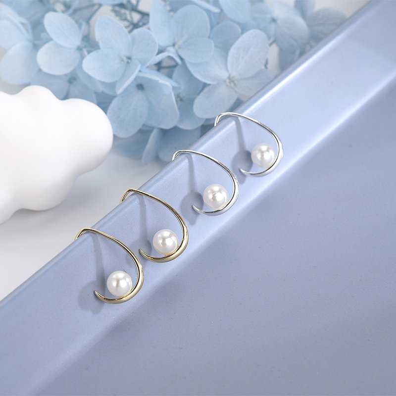 Jewelry Earrings Water Drop Cuff Pearl Earring