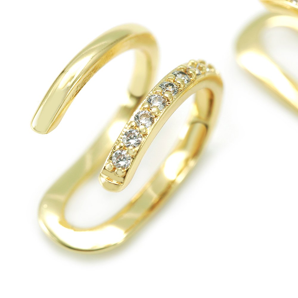 Wholesale 18k Gold Plated Ear Cuff Earrings Jewelry Small Circle Hoop Earrings