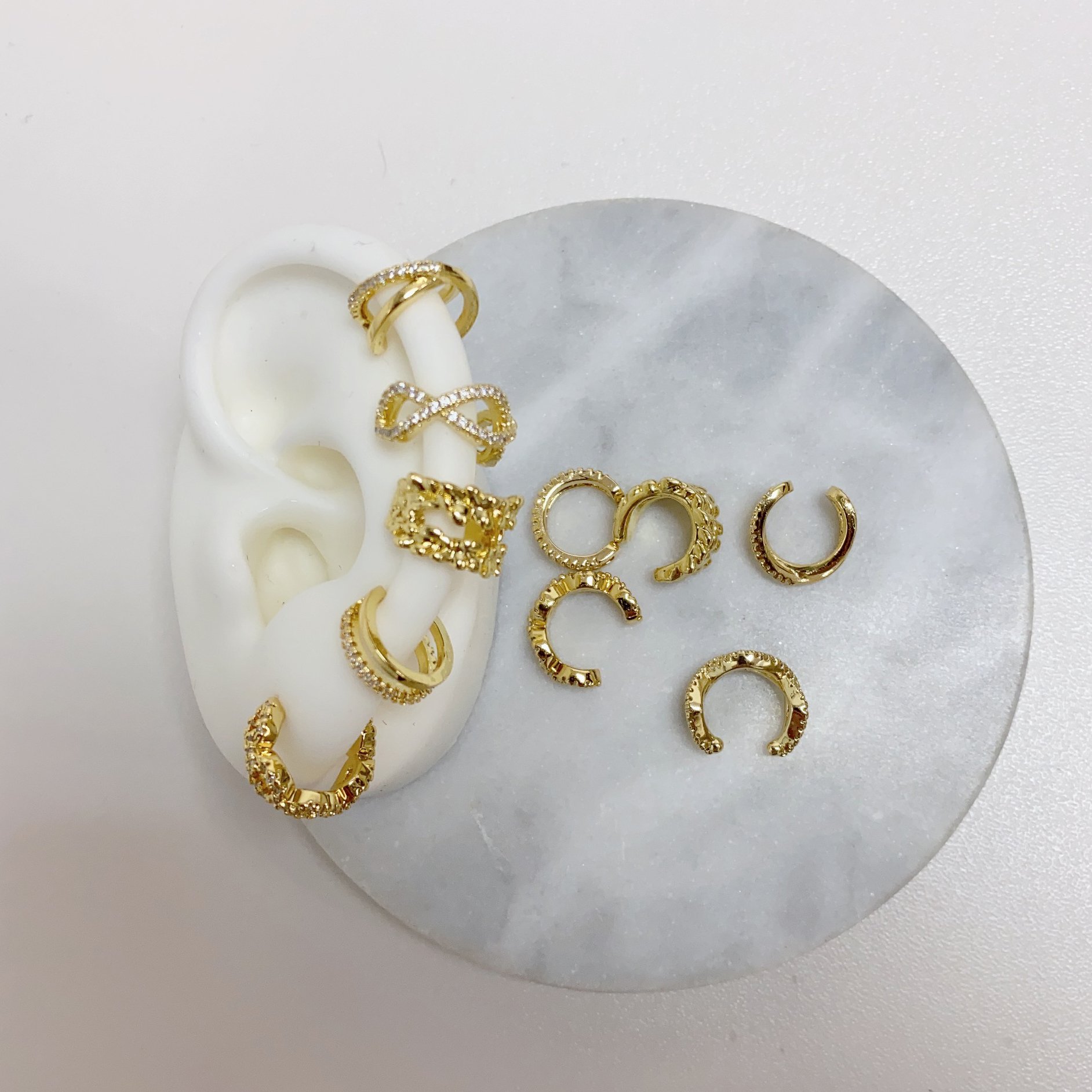 New Arrival Beautiful Trendy Cuff Earrings Gold Plated Summer Cuff Earrings Women Jewelry Festival Presents