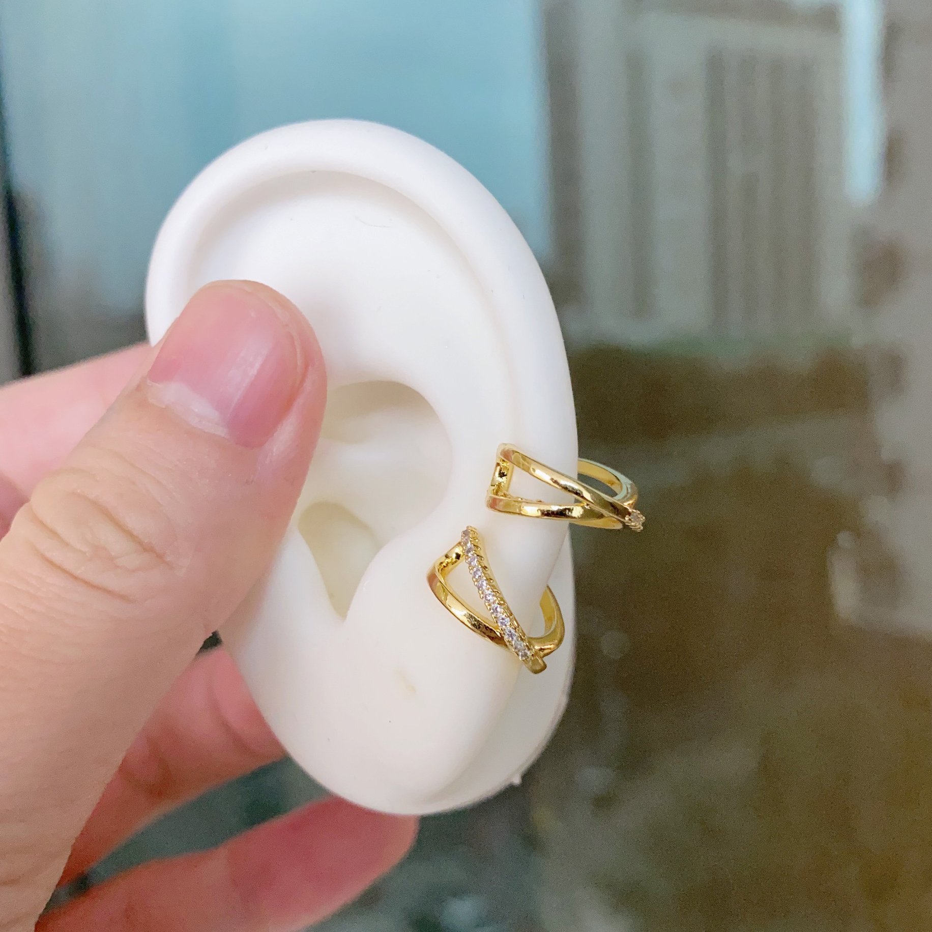 New Arrival Beautiful Trendy Cuff Earrings Gold Plated Summer Cuff Earrings Women Jewelry Festival Presents