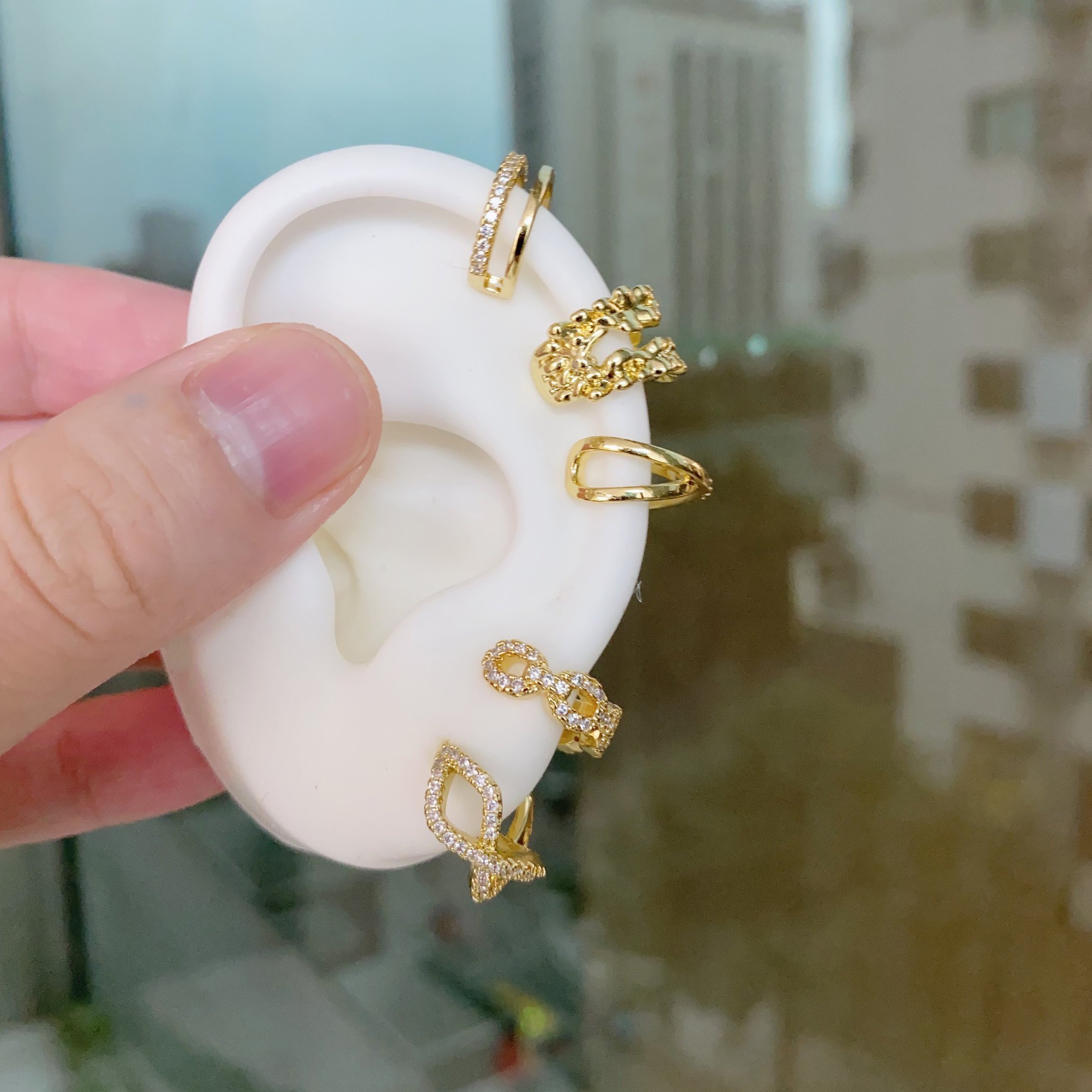 New Arrival Beautiful Trendy Cuff Earrings Gold Plated Summer Cuff Earrings Women Jewelry Festival Presents