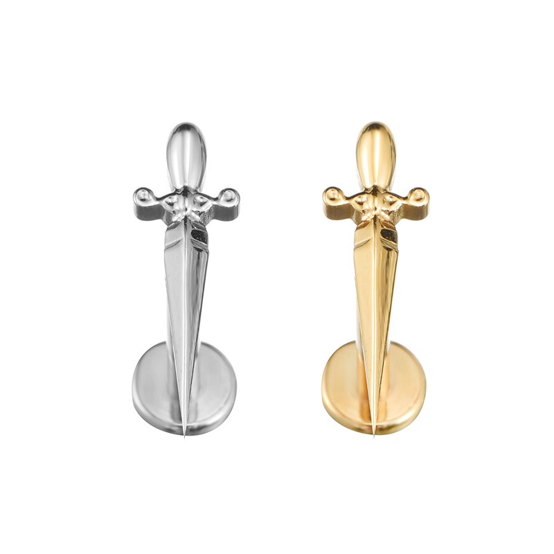Fuxuan ASTM F136 Titanium Cartilage Earrings Studs Forward Helix Piercing Jewelry Carlidge Earrings