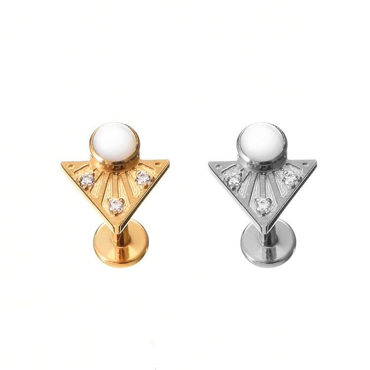 Fuxuan ASTM F136 Titanium Cartilage Earrings Studs Forward Helix Piercing Jewelry Carlidge Earrings