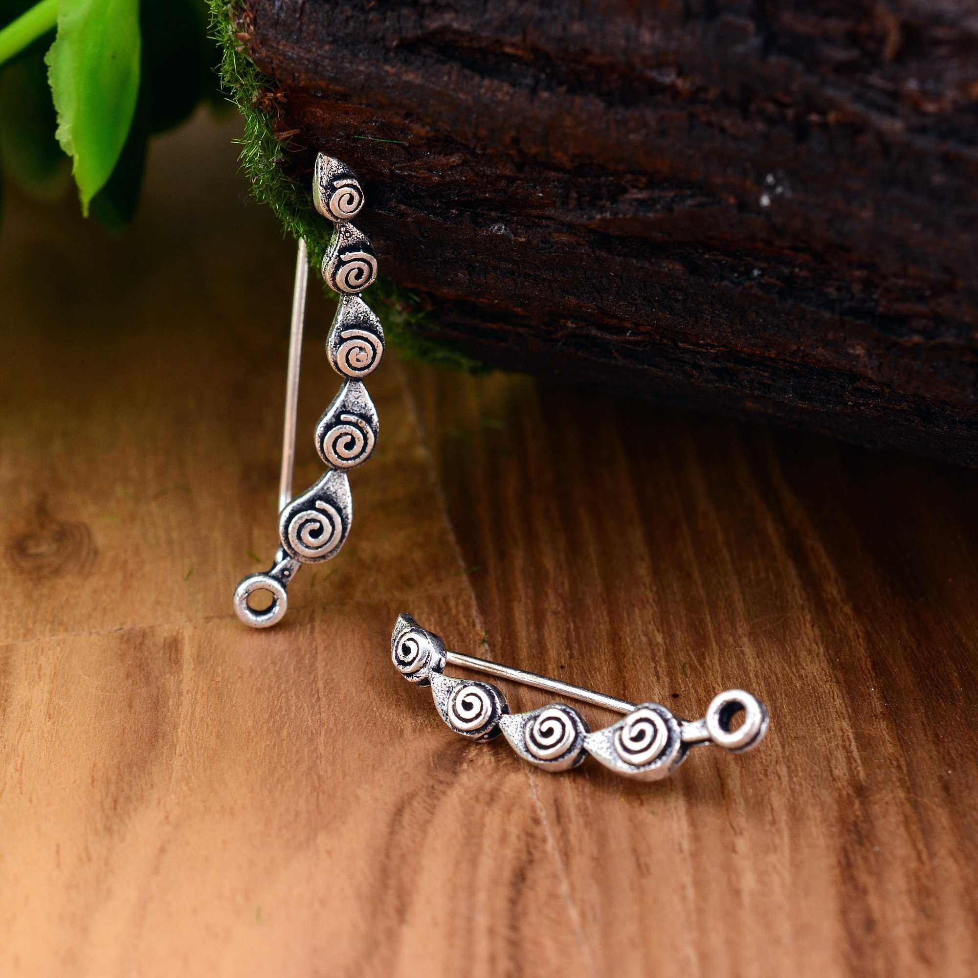 2024 Women Ear Climber Earring Jewelry Bohemia New Fashion Ear Climber Earring Silver Plated Climber