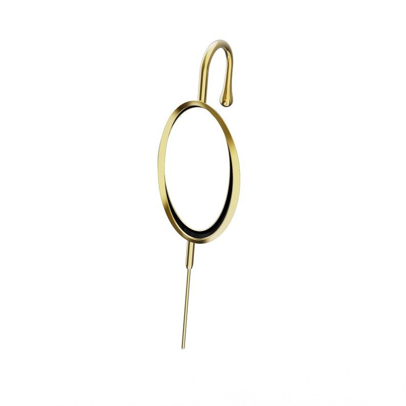 Ear cuff Ear Pink Cuff Ear Hook Earring Gold Silver Plated