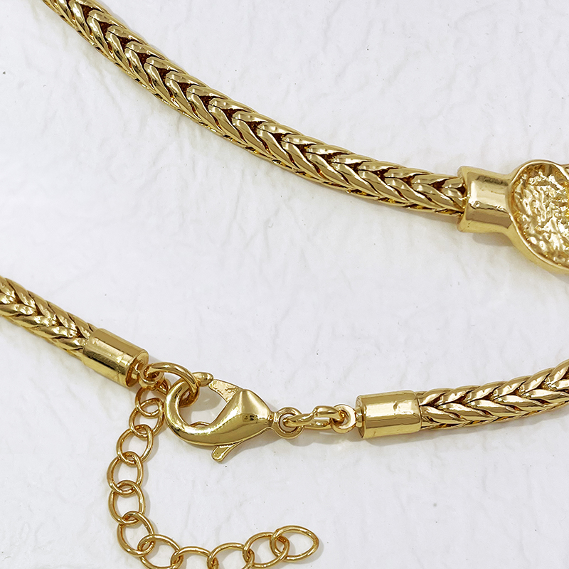 Italian 18K Gold Plated Jewelry Set Latest Luxury Design Women Necklaces Set Jewelry Cuff Bangle Bride Wedding Party Accessories