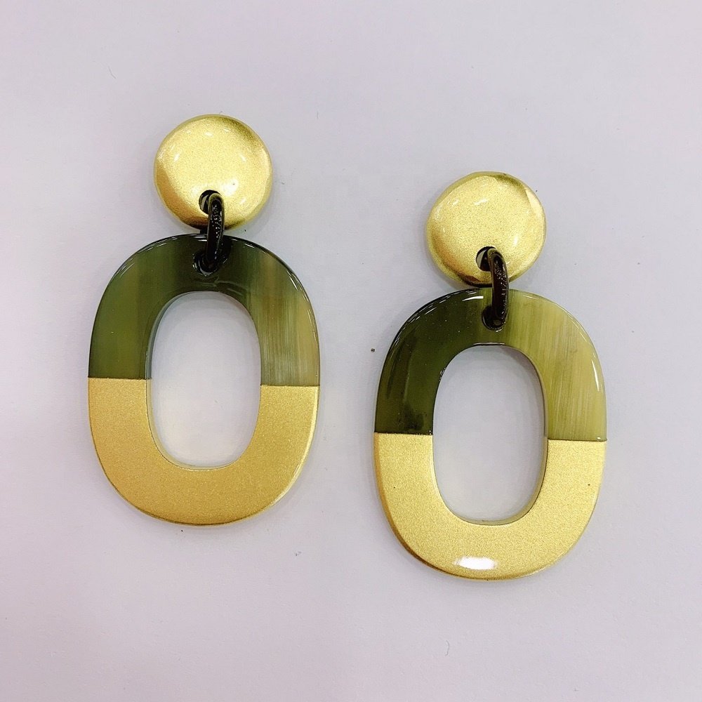 Earrings Jewelry Fashion 2024 For Women Lacquer buffalo horn earring Gift Party