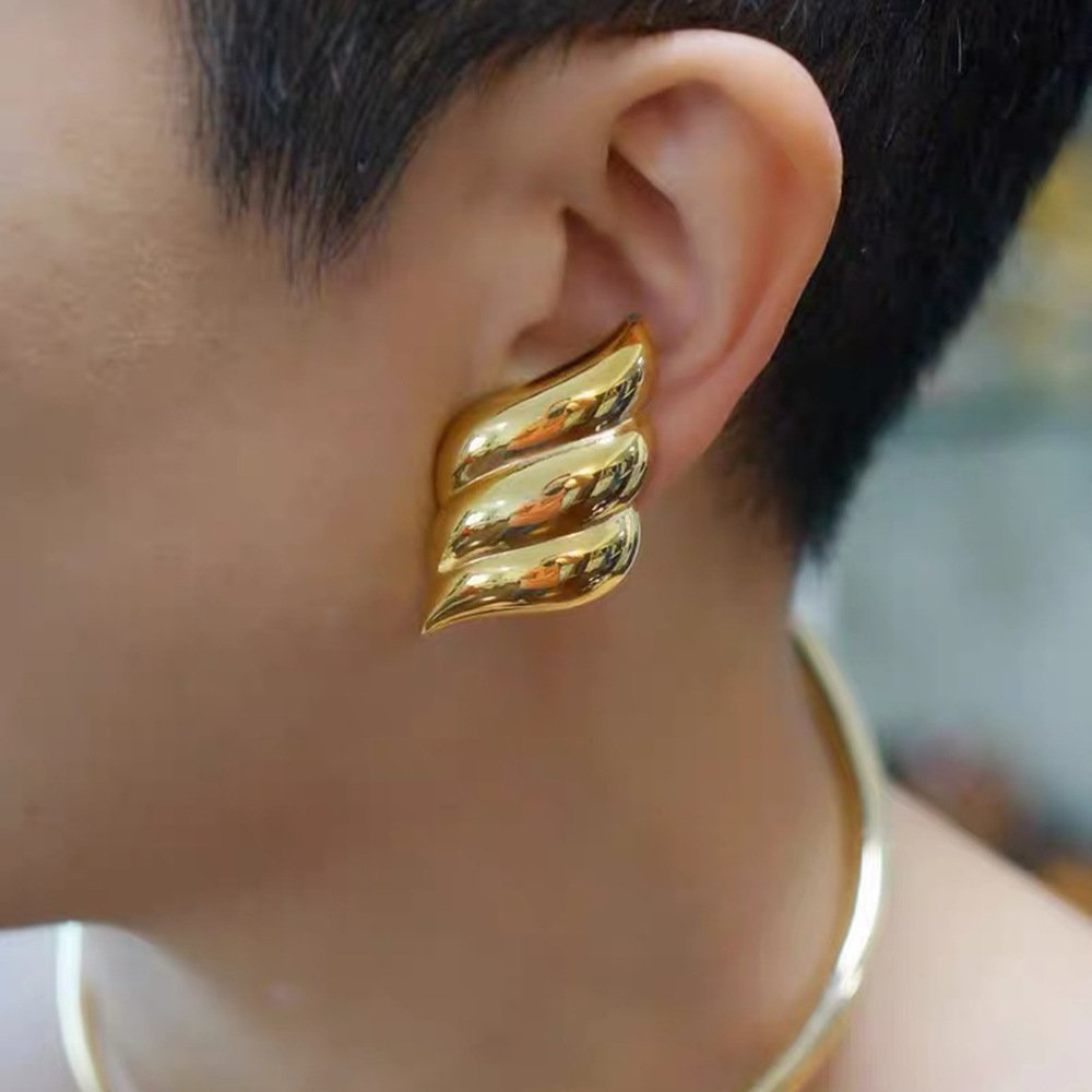 Indian Handmade Jewelry Stainless-Steel-Jewelry Jewelry-Wholesale-China Cheap For Women Womens Earrings Trend Fancy