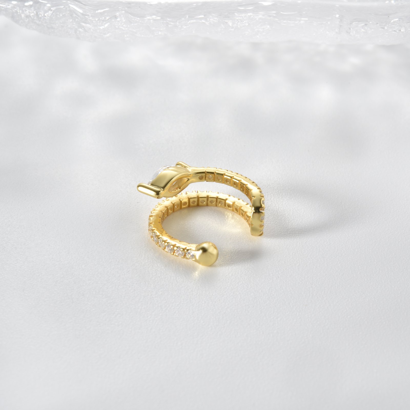 FUAMAY Accessories Women Jewelry S925 Non Pierce Ear Cuff Daily Gold Vermeil Ear Cuff