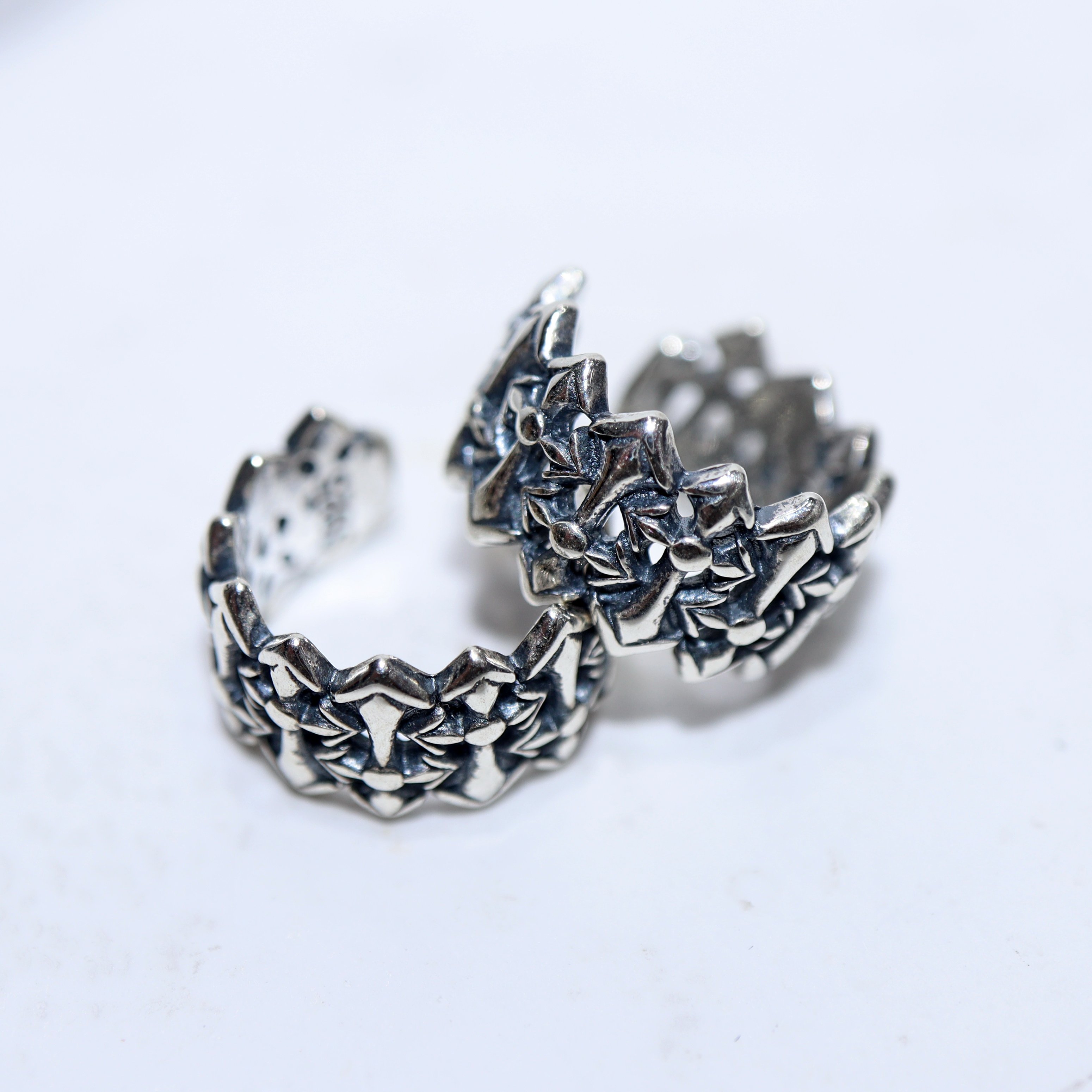 Customized Retro Vintage Cuff Earrings Huggie Hoop Clip-on Earrings Ear Buckle Ear Clip 925 Sterling Silver Earring