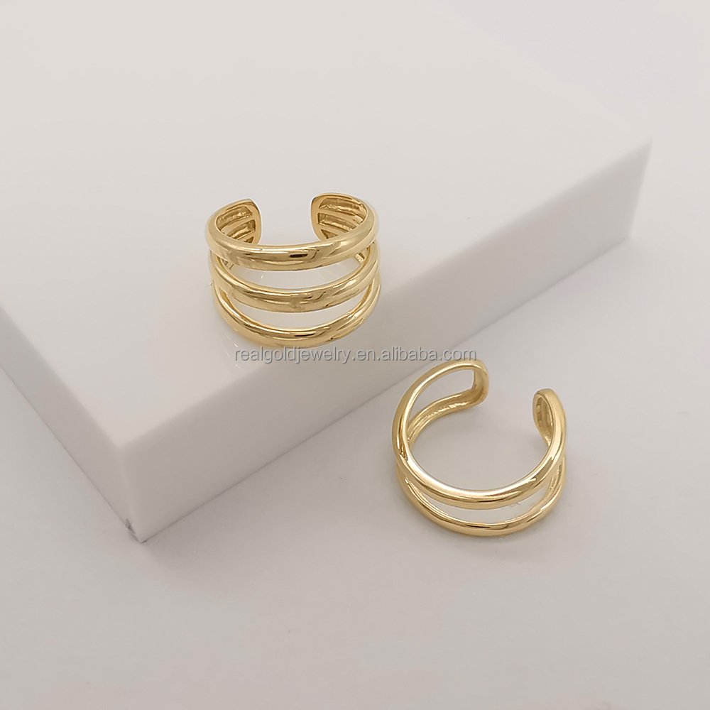 New Arrival 14k Solid Gold Simple Design Stud Earring Screw Back Ear Clip for Women for Christmas Girlfriend Birthday Gift