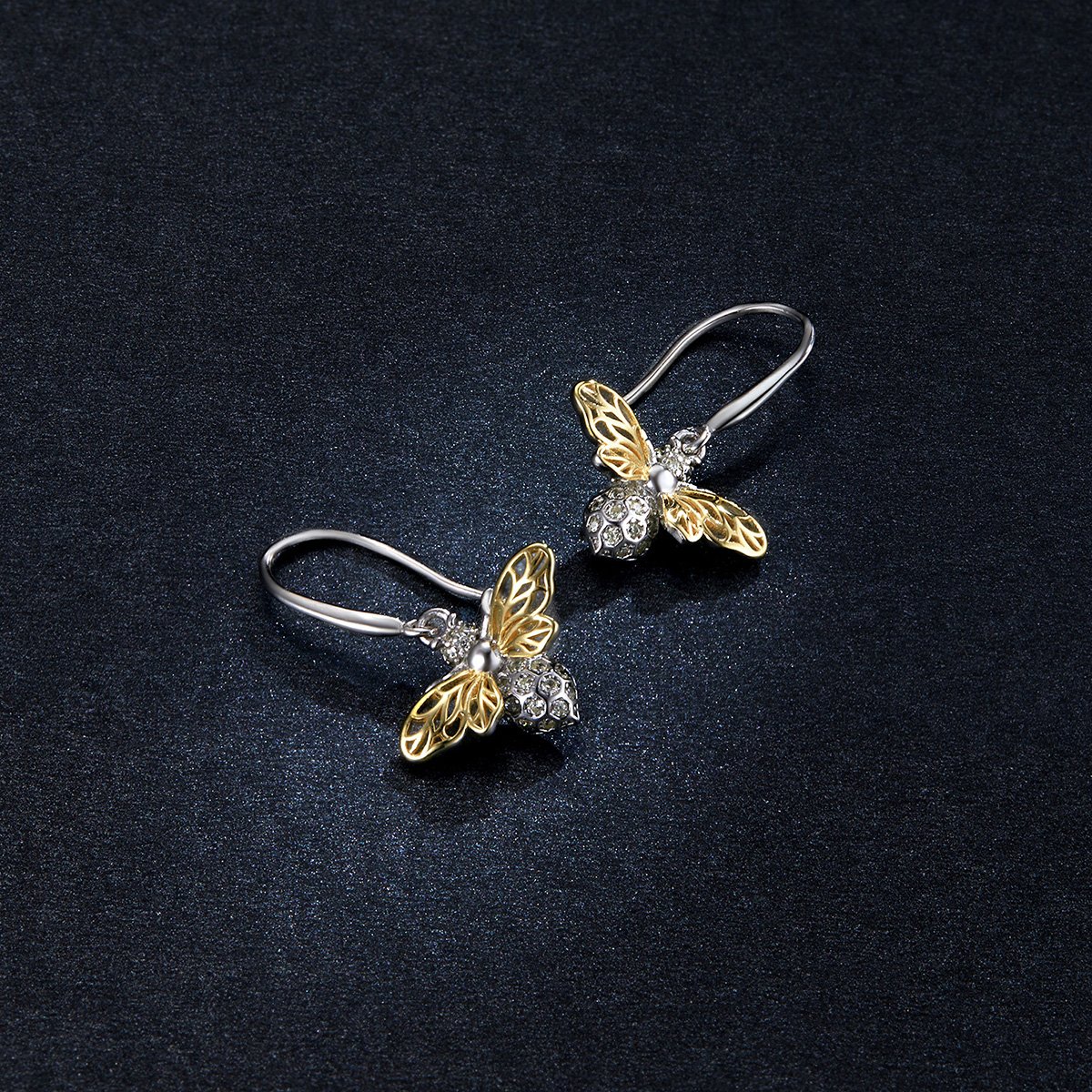 925 Sterling Silver Bee Earrings for Women Fine Jewelry Honeybee Drop Earrings for Women