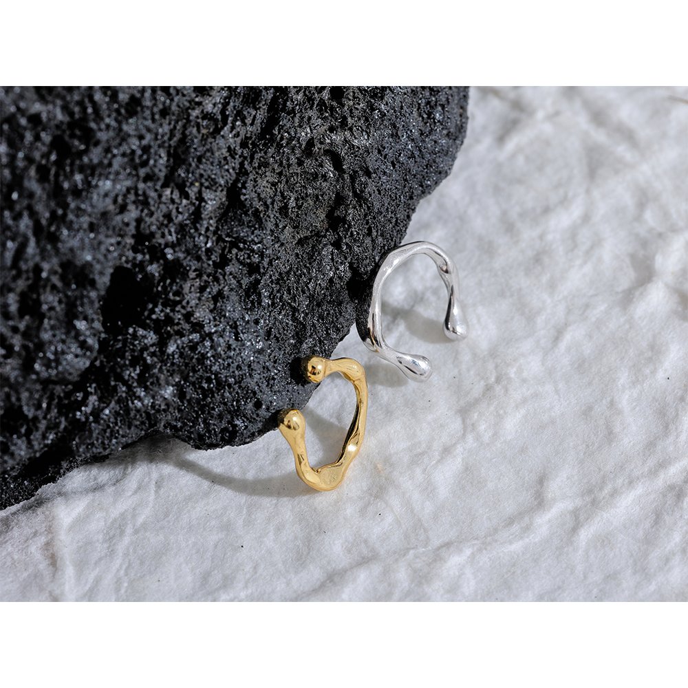 JINYOU 072 1PC Minimalist Sterling Silver Ear Bone Adjustable Accessories Fashion Metal Fine Jewelry Non Pierced Earrings