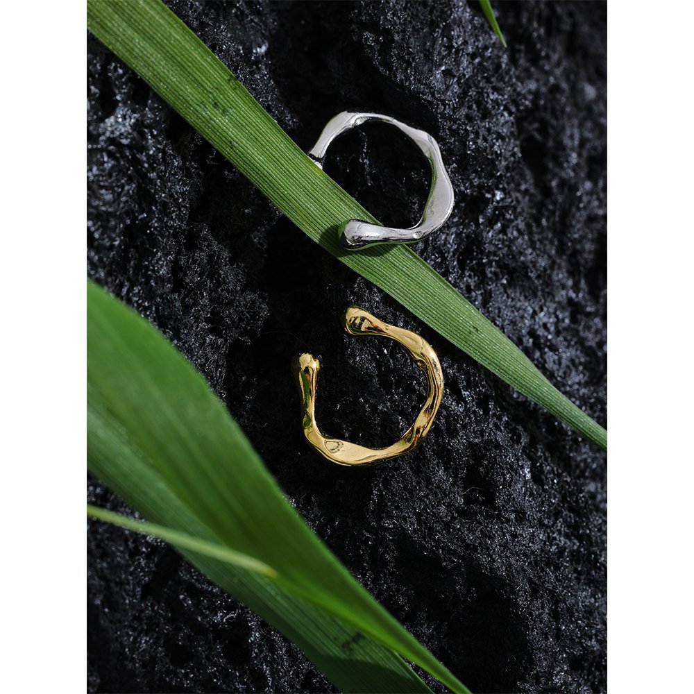 JINYOU 072 1PC Minimalist Sterling Silver Ear Bone Adjustable Accessories Fashion Metal Fine Jewelry Non Pierced Earrings
