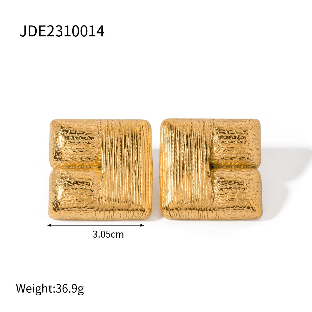 New Arrival Minimalist Stainless Steel Gold Plated Hoop Earring Women Tarnish Free Chunky C Earrings
