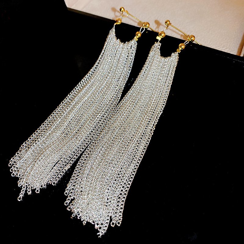 Wholesale Jewelry Fashion Diamond Heart Star Sequin Tassel Earrings Personality Design Earrings Luxury Earrings for Women