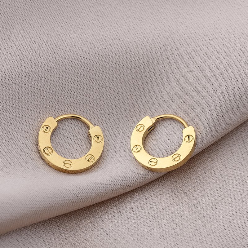 Luxury Design Love Single Earrings Women Girls Ladies 316L Titanium Steel Fine Jewelry Brincos Oorbellen Orecchini High Edition