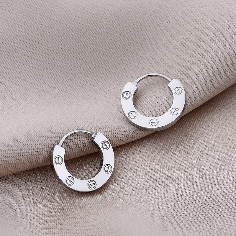 Luxury Design Love Single Earrings Women Girls Ladies 316L Titanium Steel Fine Jewelry Brincos Oorbellen Orecchini High Edition