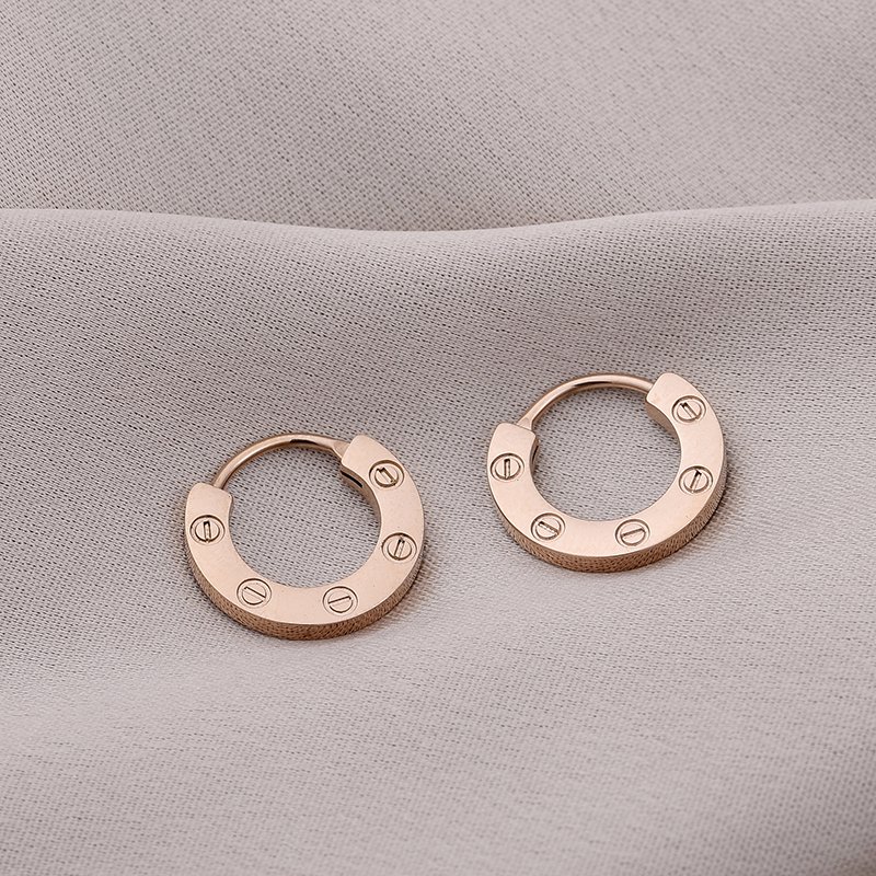 Luxury Design Love Single Earrings Women Girls Ladies 316L Titanium Steel Fine Jewelry Brincos Oorbellen Orecchini High Edition