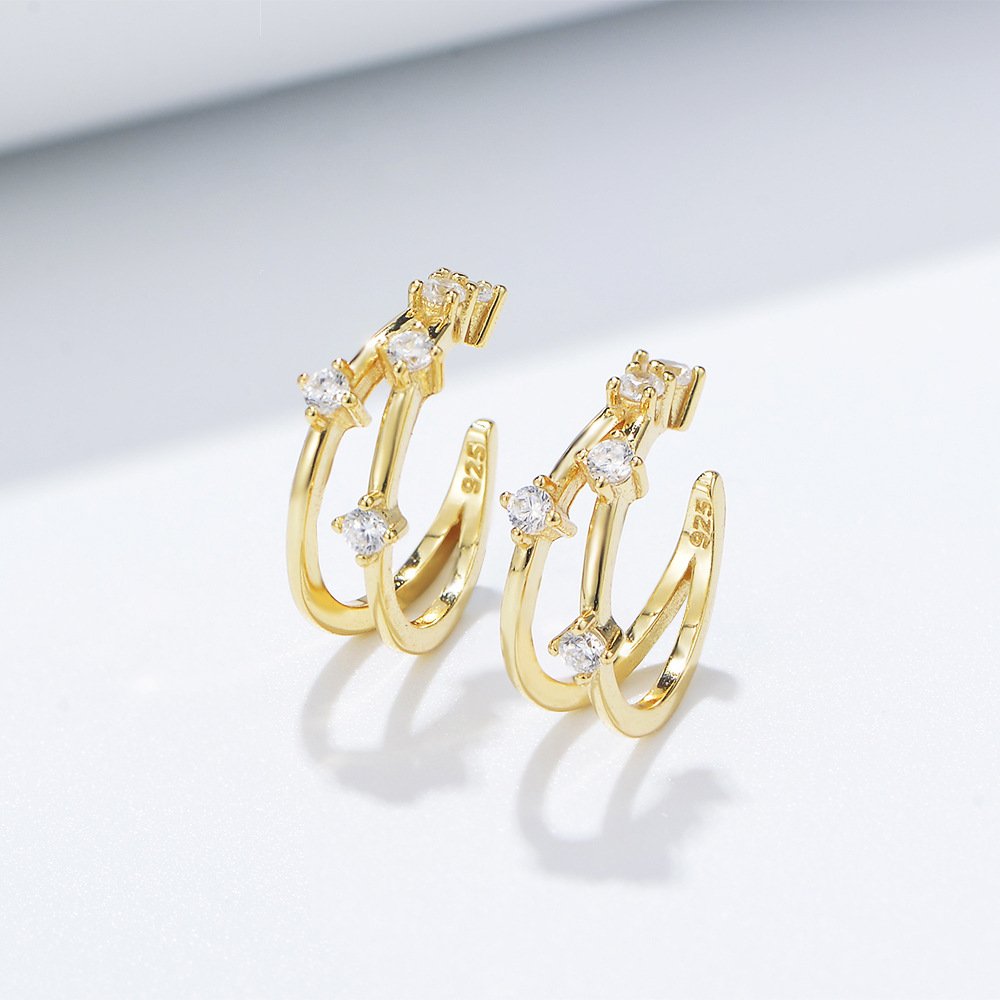 Ear Cuff Earrings 925 Silver Earring Cuffs Non Pierced Earrings Sterling Silver Luxury Jewelry for Women Pendientes al por mayor