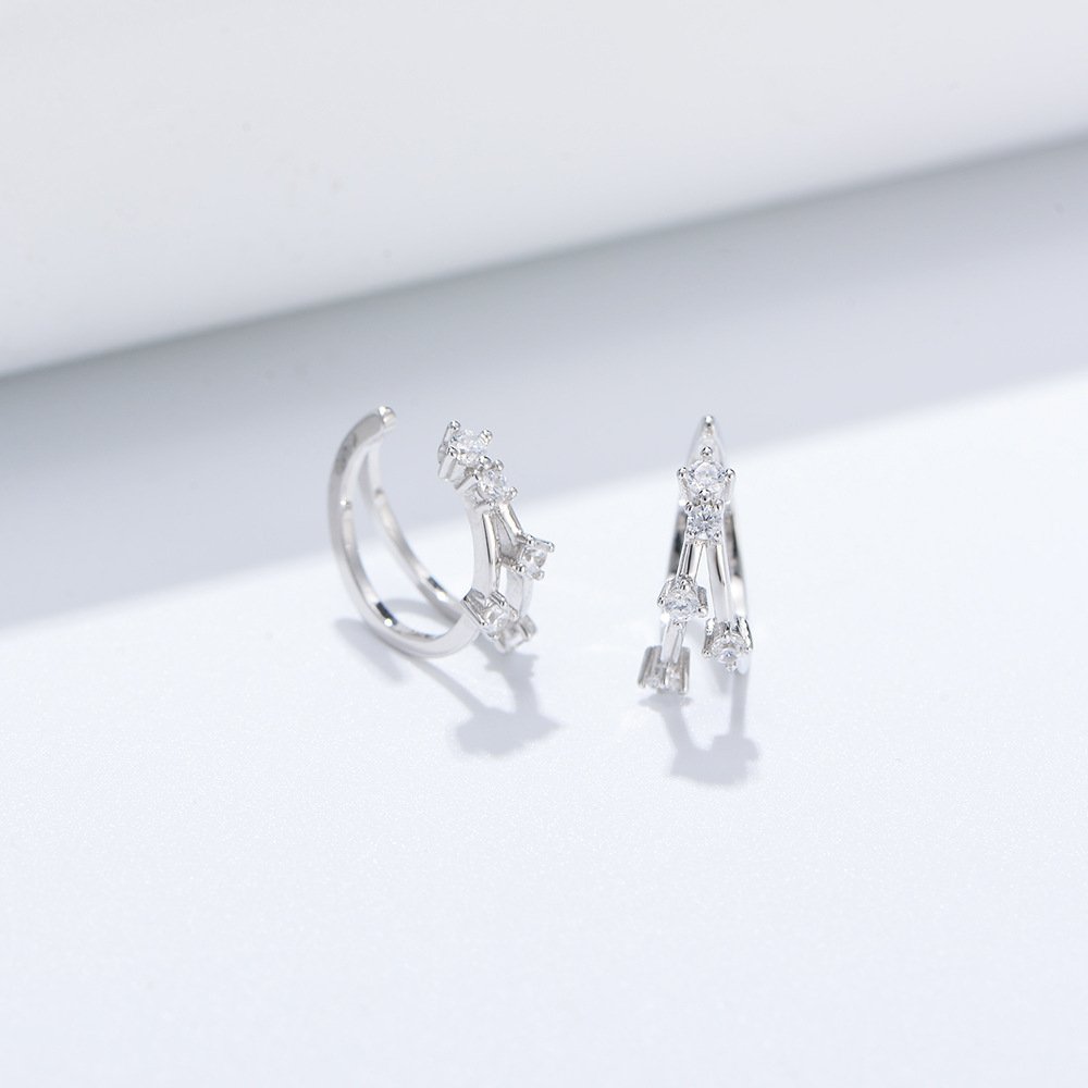 Ear Cuff Earrings 925 Silver Earring Cuffs Non Pierced Earrings Sterling Silver Luxury Jewelry for Women Pendientes al por mayor