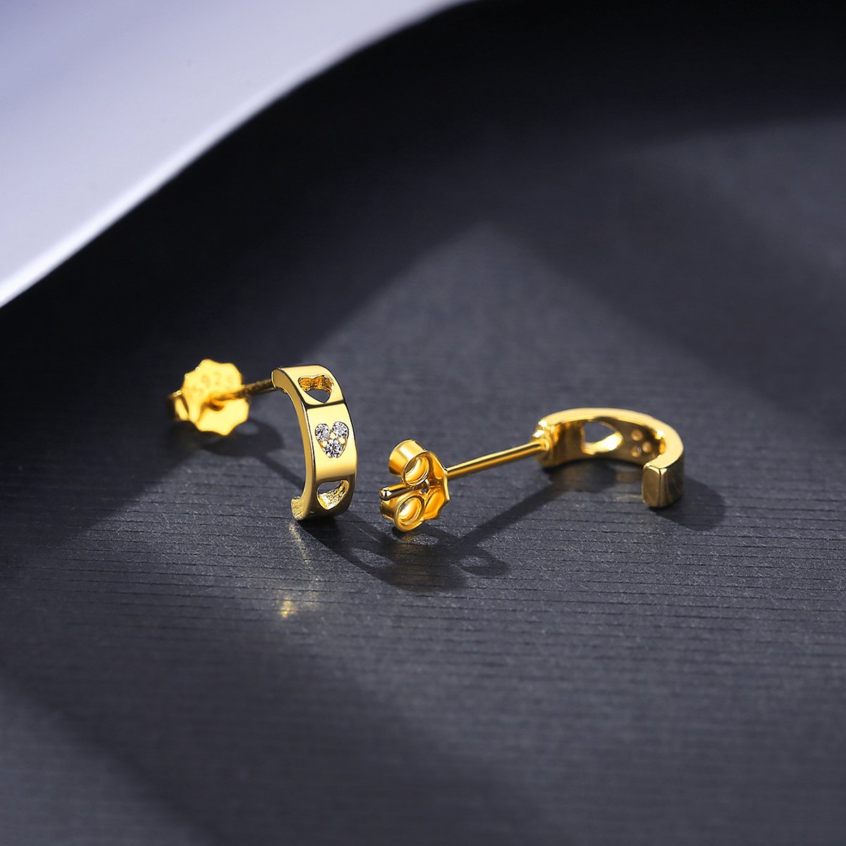 CZCITY 925 Silver Gold Plated Sterling Wholesale Cheap Earing Simple Ear Cuff 925Silver Jewelry Ear cuff Earring