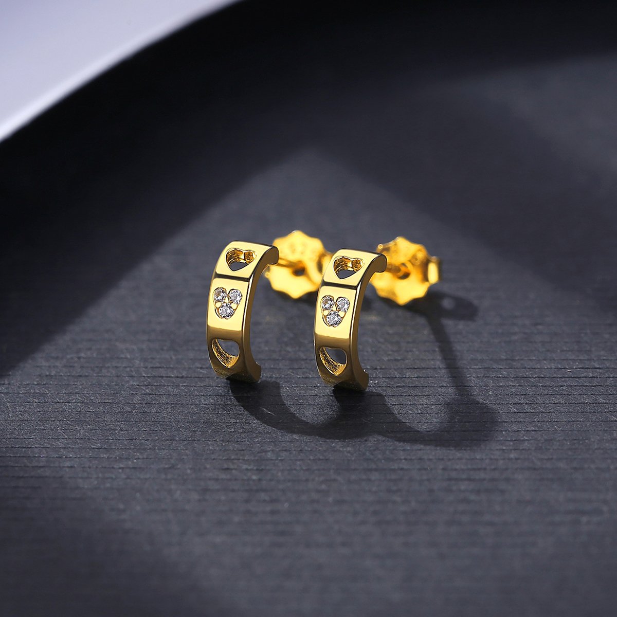 CZCITY 925 Silver Gold Plated Sterling Wholesale Cheap Earing Simple Ear Cuff 925Silver Jewelry Ear cuff Earring