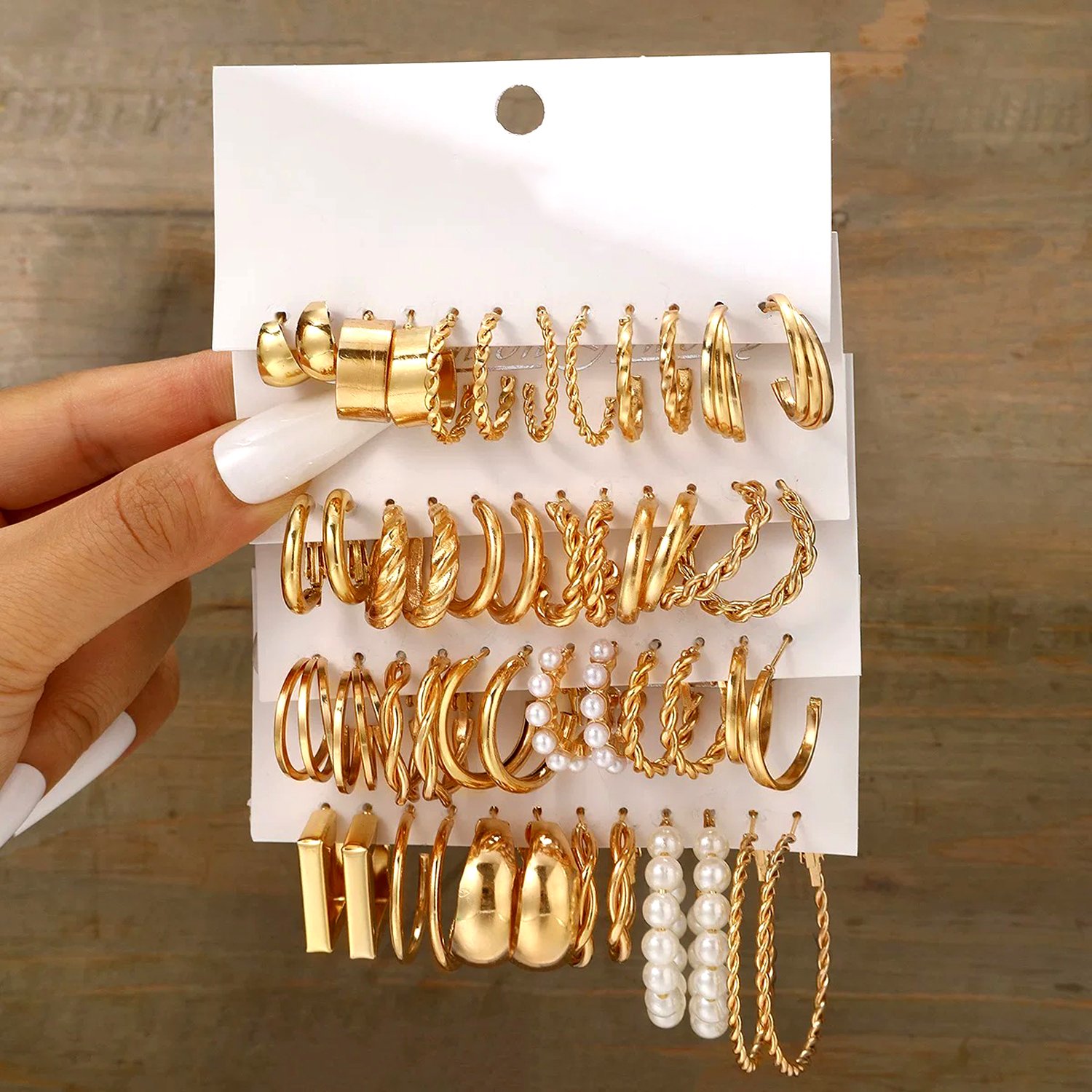 Hypoallergenic Customized C 18k PVD Gold Plated 304 Stainless Steel Jewelry Women Chunky Hollowed Statement Hoop Earrings