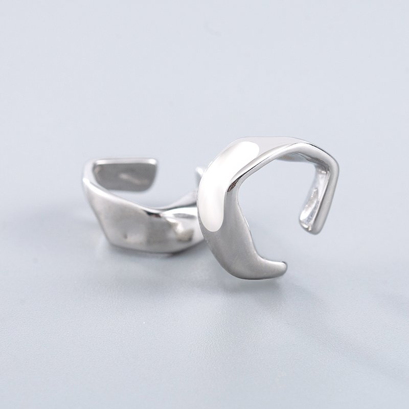 Punk Trend Geometric Clip Earrings Men/Women Stainless Steel Hypoallergenic Irregular Ear Cuff