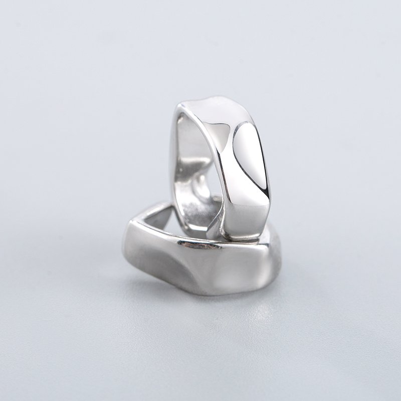 Punk Trend Geometric Clip Earrings Men/Women Stainless Steel Hypoallergenic Irregular Ear Cuff