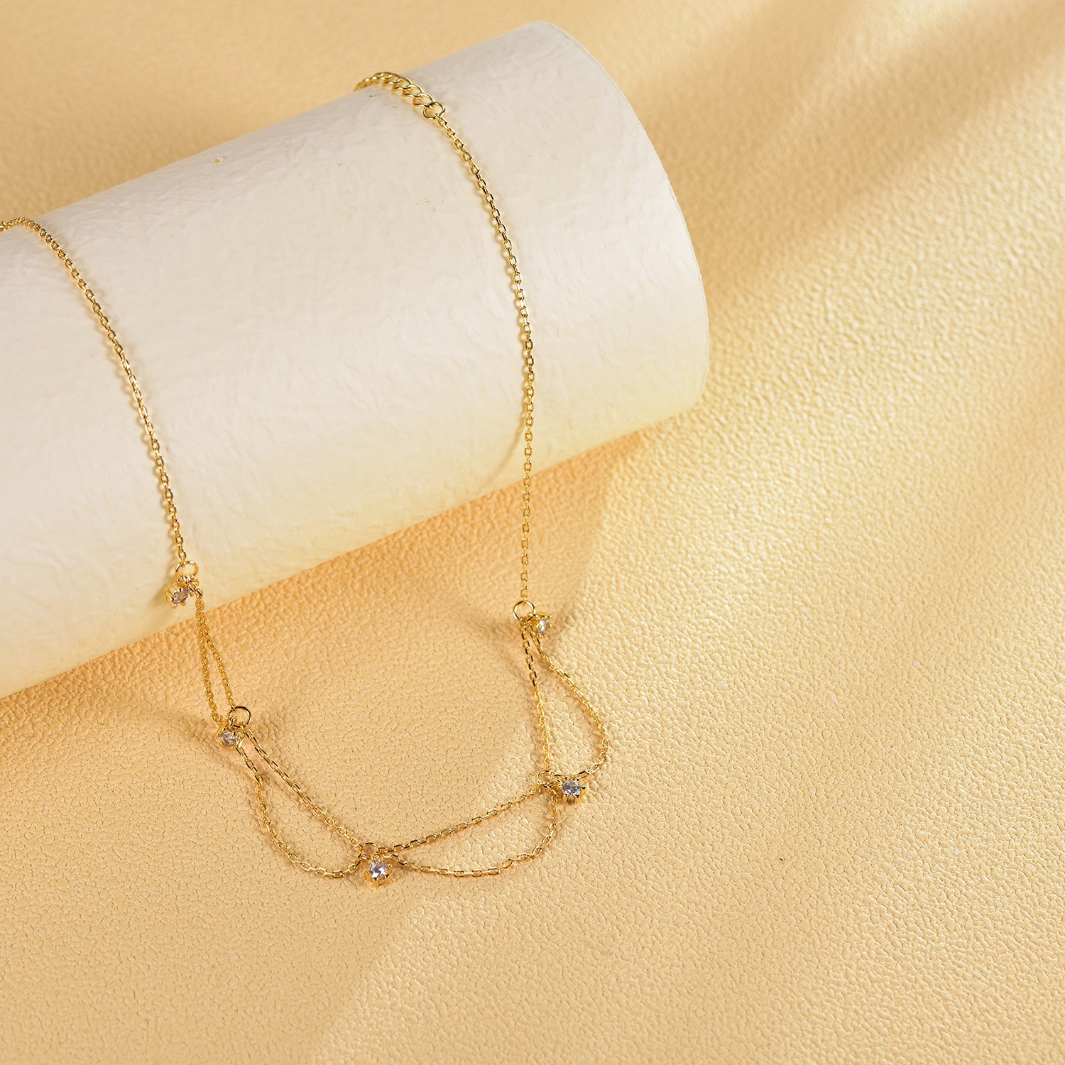 Kirin Wholesale Custom Fine jewelry zircon 14k gold chain links custom diamond tennis bracelet