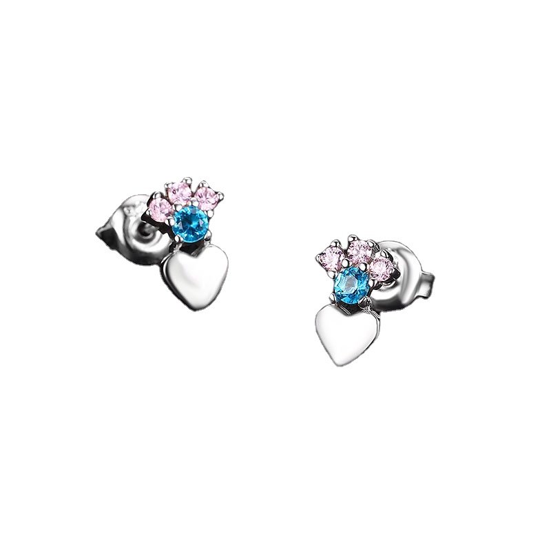 Valentine's Day series earrings 925 sterling silver temperament love earrings for women crossing Europe and America