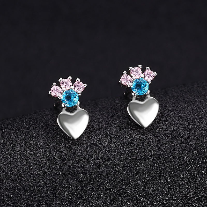Valentine's Day series earrings 925 sterling silver temperament love earrings for women crossing Europe and America