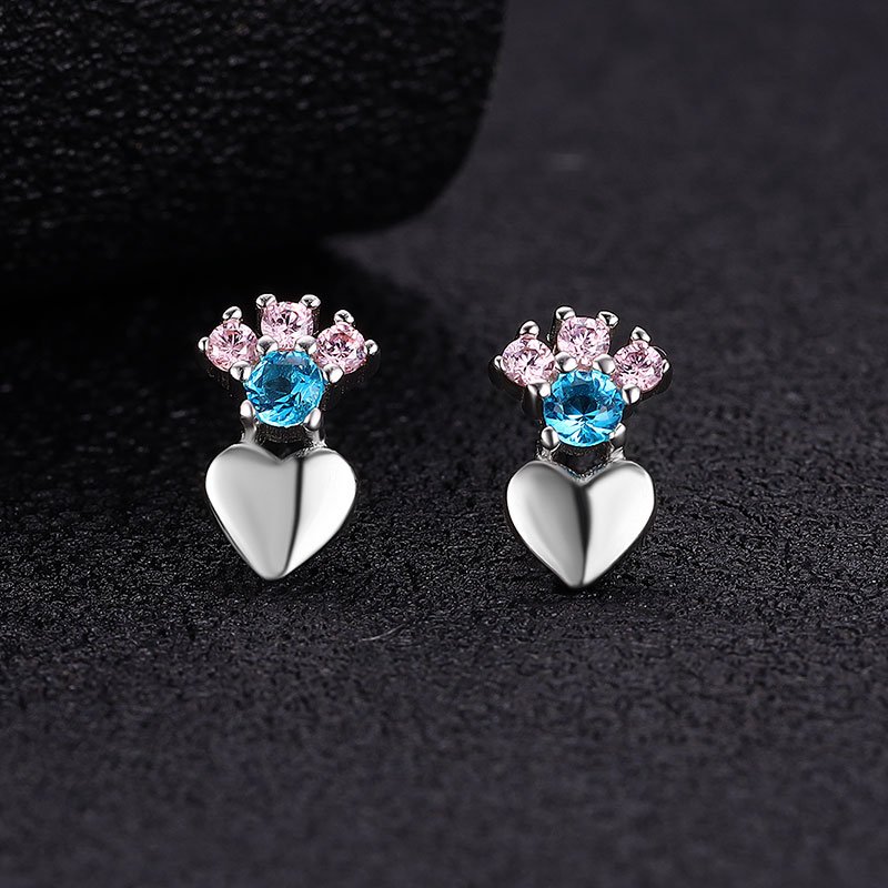 Valentine's Day series earrings 925 sterling silver temperament love earrings for women crossing Europe and America