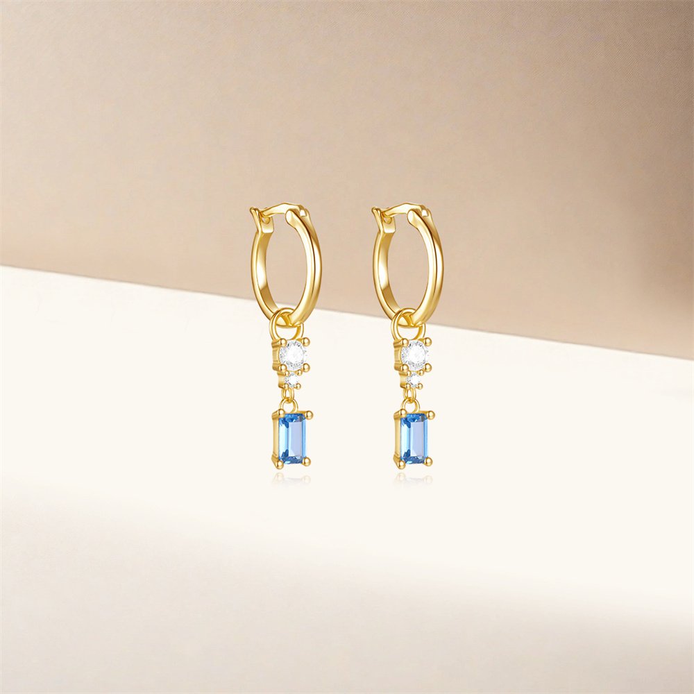 2024 New Trendy Fine Jewelry zircon earrings 925 sterling silver earring gold plated for women silver 925