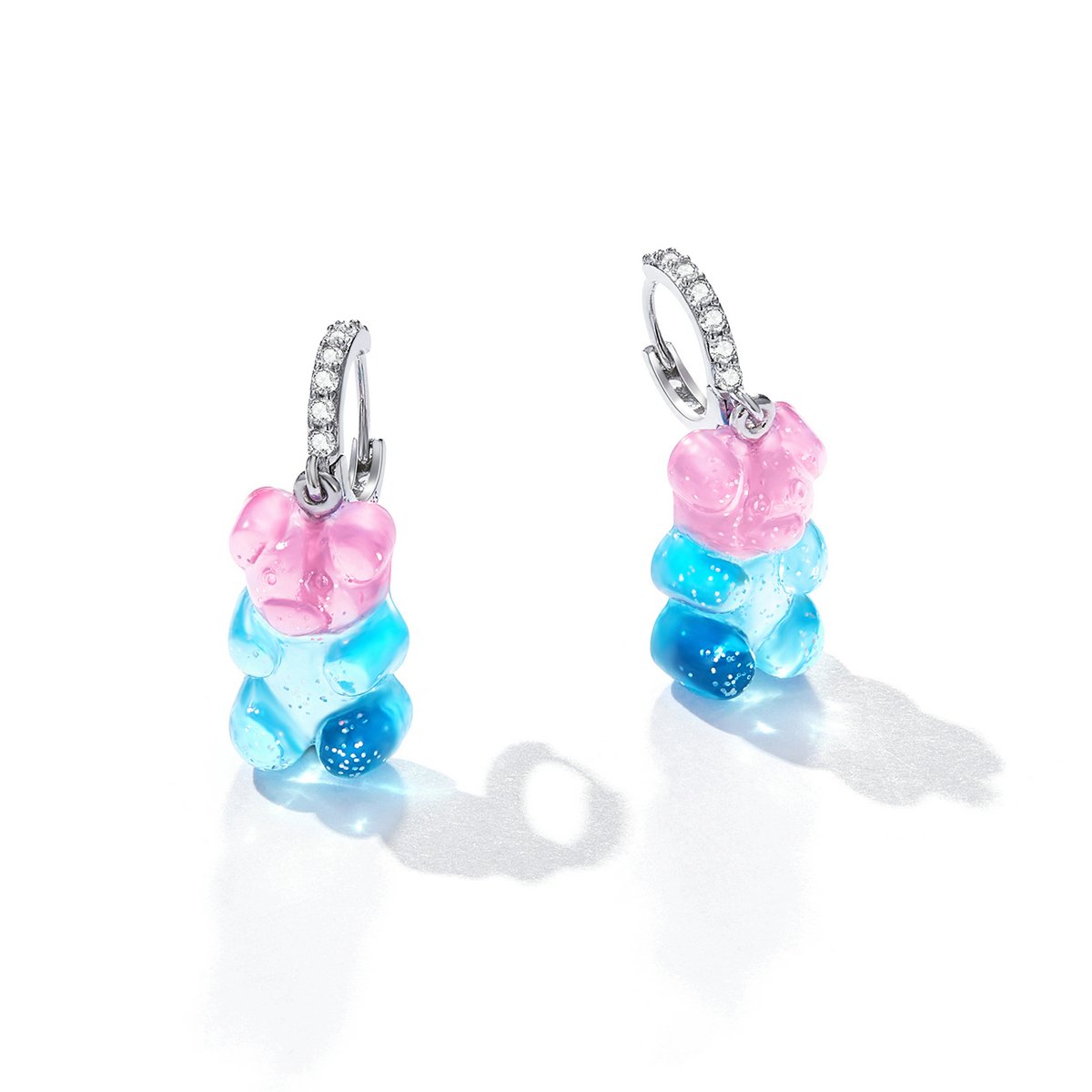 Hot Selling Tear Bear Drop Earrings 925 Sterling Silver Gummy Bear Earrings for Women