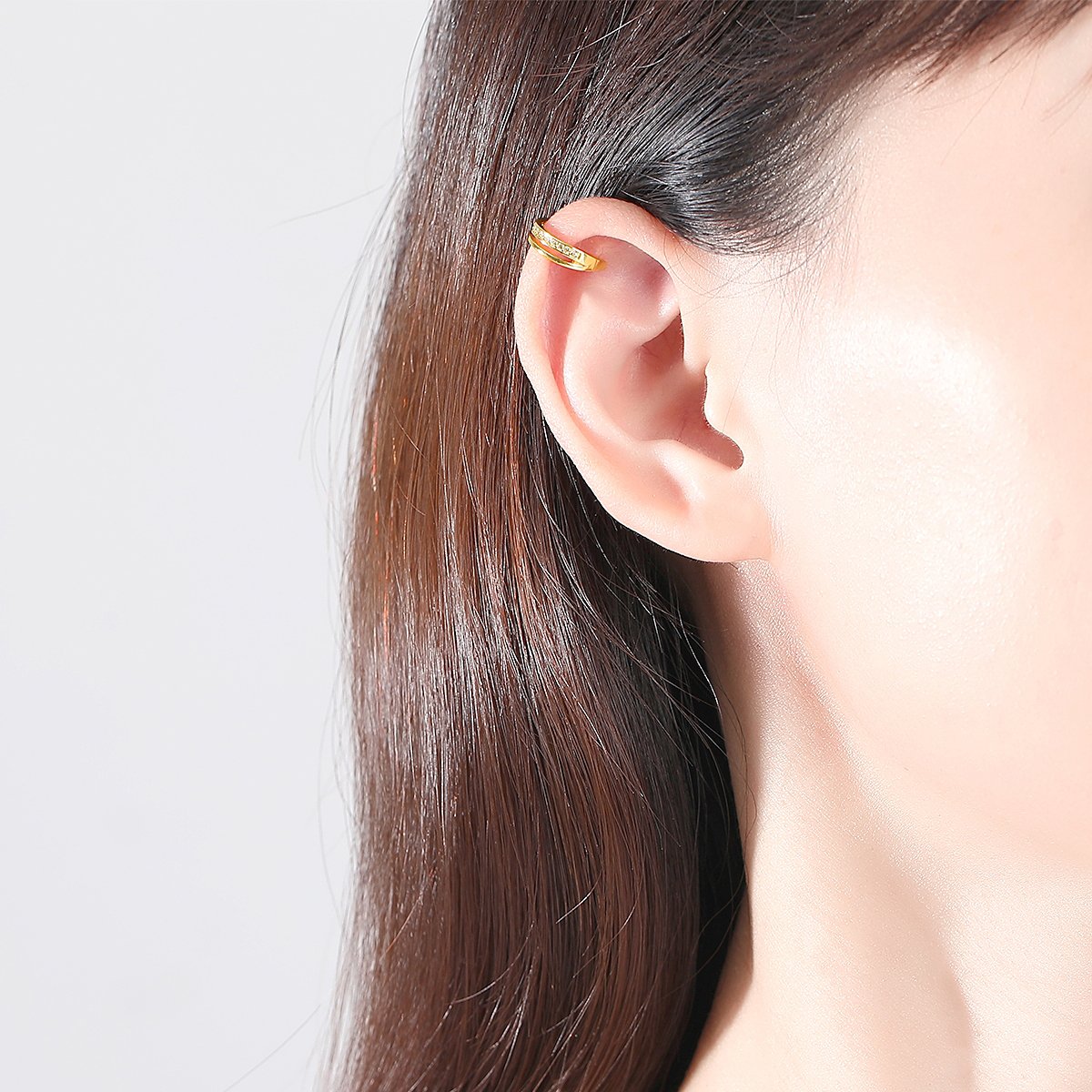 LUOTEEMI Girl Accessory S925 Sterling Silver Ear Ring Korean Fashion Trendy Tiny CZ Minimalist Charm Earrings