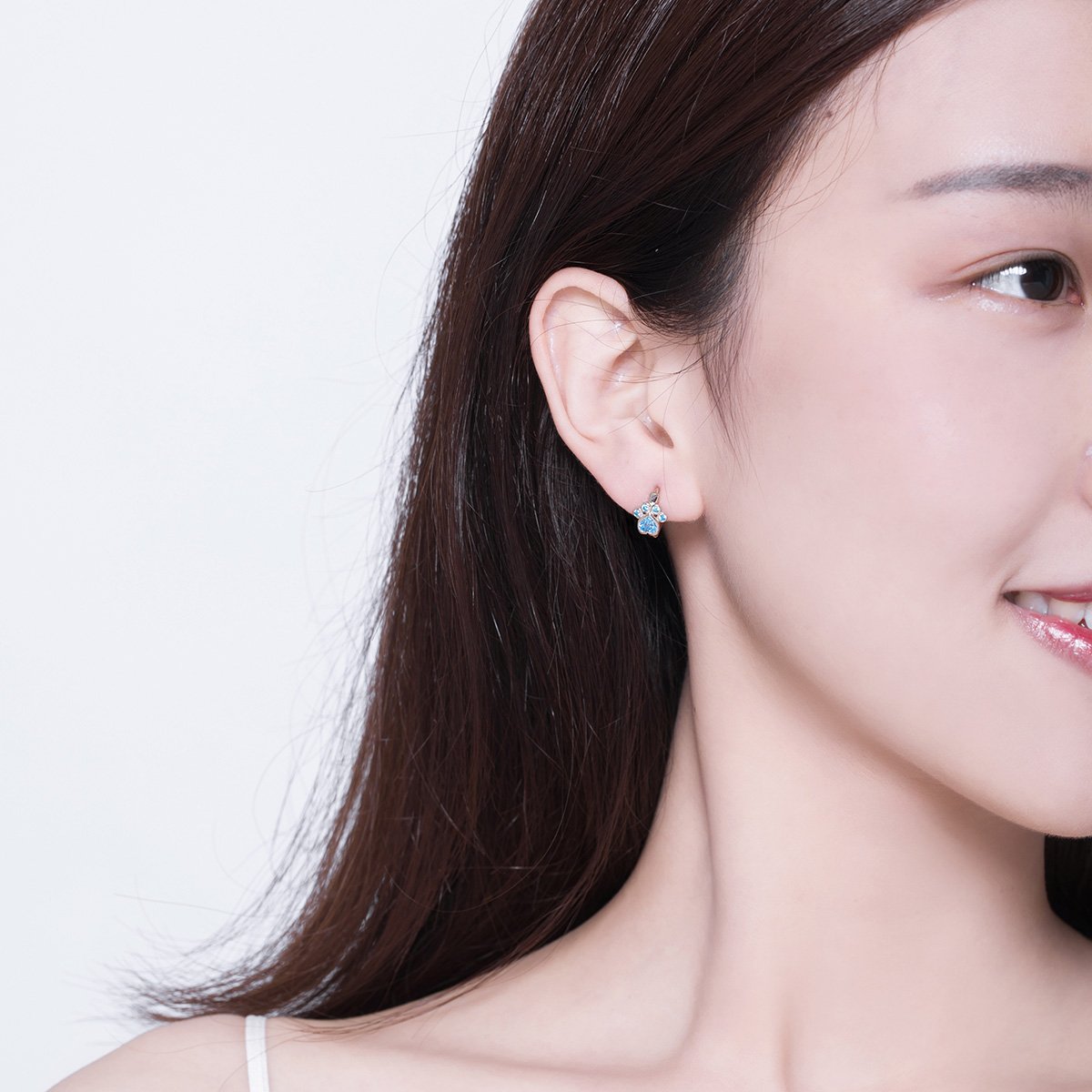 925 Sterling Silver Paw Print Earrings Designer Jewelry Cat's Dog Paw Hoop Earrings for Women
