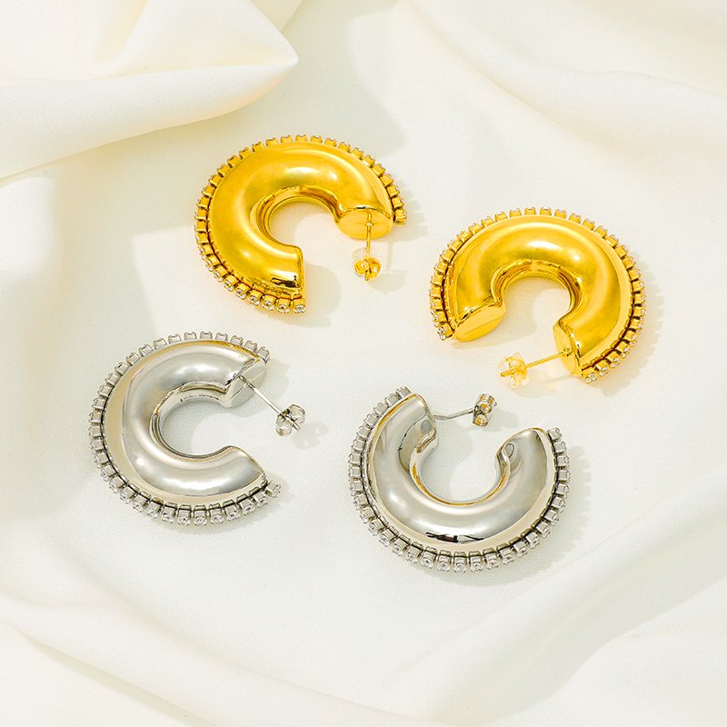 MEIYUAN Cute Elegant Fine Dangle Earrings Dainty Sterling Silver Vintage Earring Stainless Steel Earrings For Women