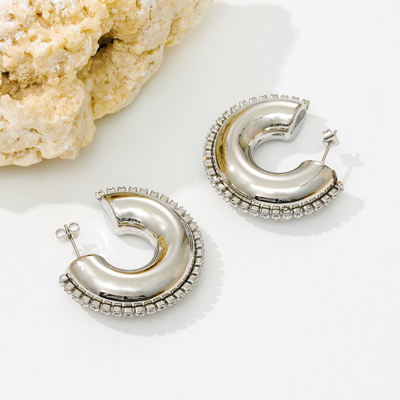 MEIYUAN Cute Elegant Fine Dangle Earrings Dainty Sterling Silver Vintage Earring Stainless Steel Earrings For Women