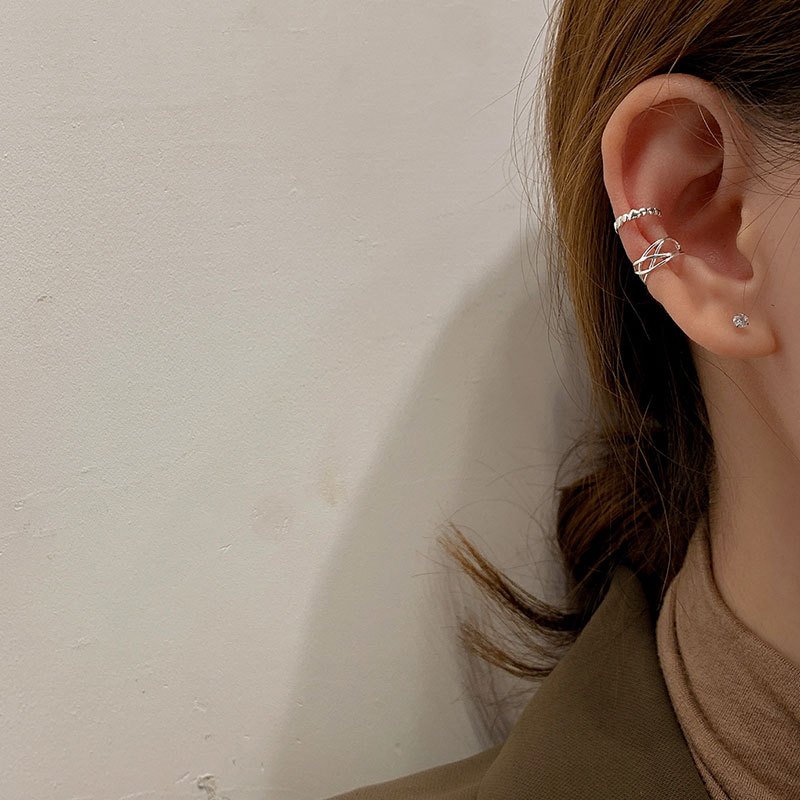 Factory Wholesale 925 Sterling Silver Clip On Earrings Ear Cuff For Women Girl Lady Without Piercing Earring Jewelry