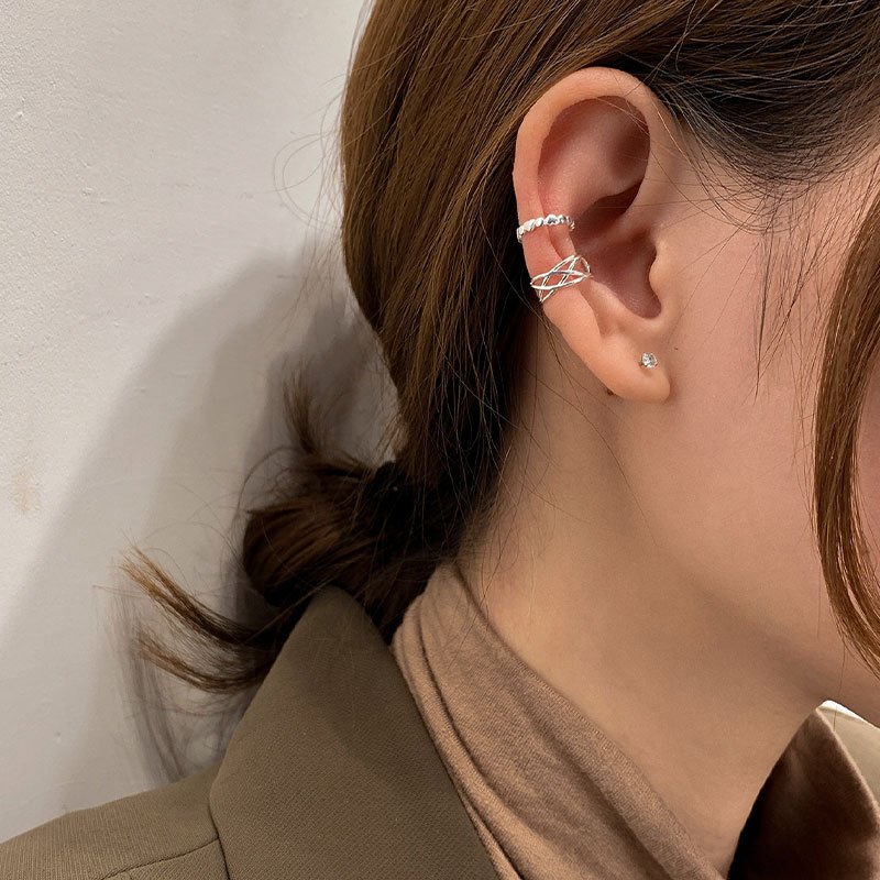 Factory Wholesale 925 Sterling Silver Clip On Earrings Ear Cuff For Women Girl Lady Without Piercing Earring Jewelry